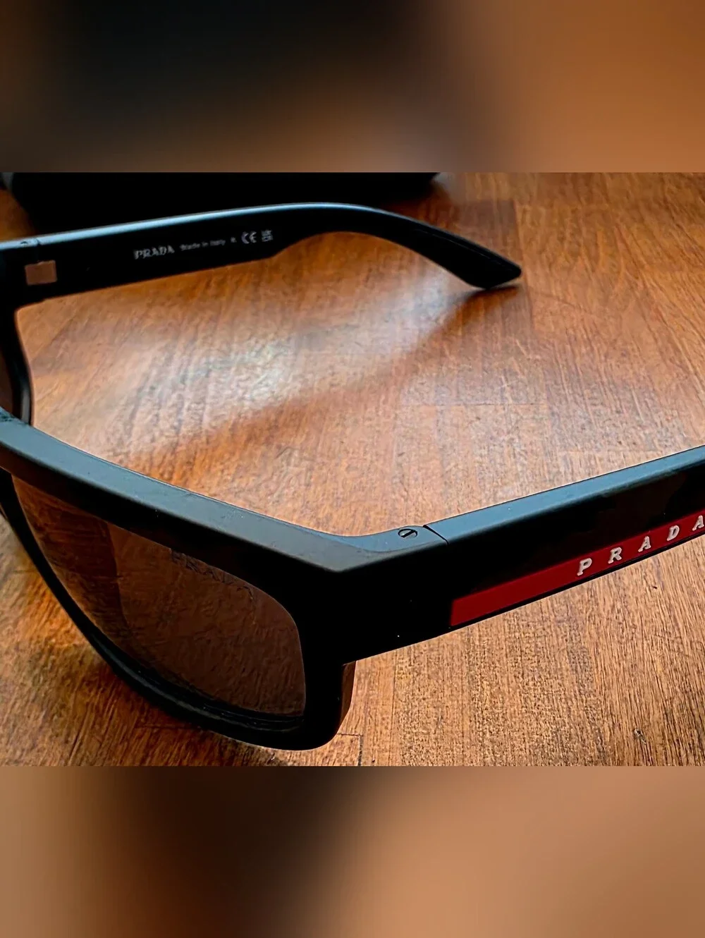 Prada Linea Rossa Men’s Grey Mirror Sunglasses